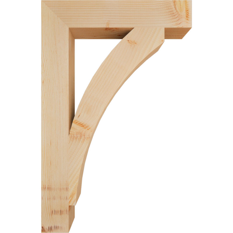 Support de bloc lisse Thorton, l 3 3 po x P 22 po x H 34 po, sapin Douglas, H 34 po x l 4 po x P 22 po, Douglas (lisse)