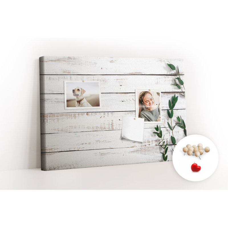 Wall Mounted bulletin board print wall art kitchen notice board home office corkboard Wooden boards