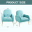 Chaise d'appoint avec pieds en métal dans les bureaux élégants, fauteuil d'appoint en tissu flocon de neige, fauteuil d'appoint individuel