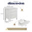  Ensemble de 2 tables de chevet 3 tiroirs, table de chevet avec tiroirs de rangement, table de chevet pour la chambre à coucher, table de bout ou table d'appoint Lilac-132427239