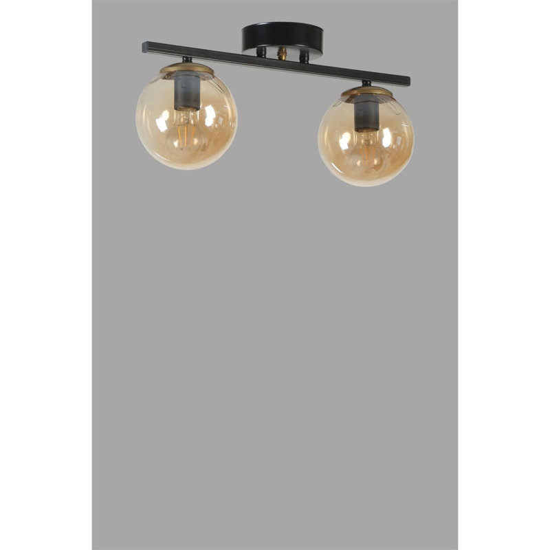 Chandle Chandelier, Black/Amber
