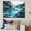 " Japan Mountains Liquid Ink Lansdcape I "