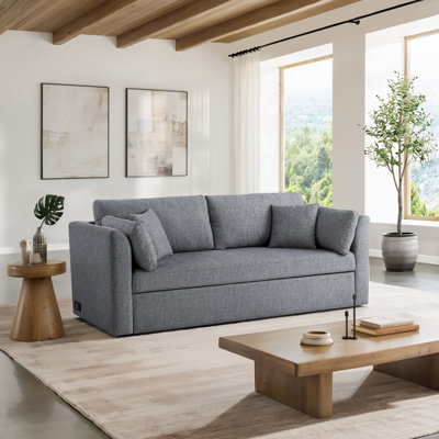 Canapé convertible de 87 po à accoudoirs incurvés modernes à portique double Coddle® Nova