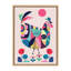 «Mid Century Modern Wyandotte» par Rachel Lee 3 Birdies Studio, reproduction d'art sur toile encadrée
