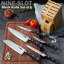 Ensemble de couteaux de cuisine standard en bambou avec couteaux de cuisine Cooks-93363821