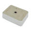 Lavabo de salle de bain rectangulaire moderne en céramique blanche 19 x 15 pouces - teinté, installation sur comptoir pour différents réglages, espaces