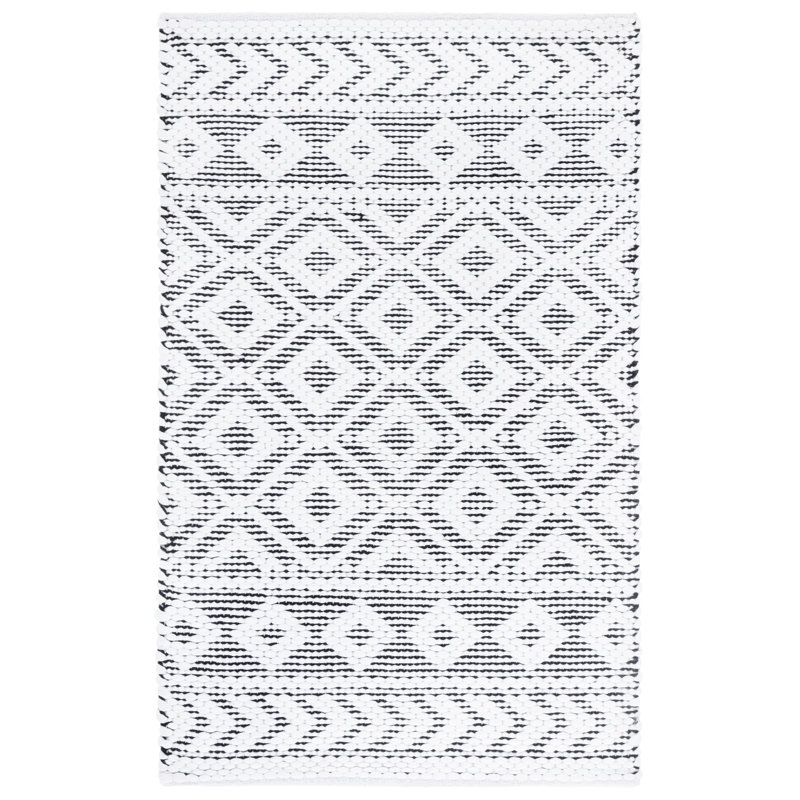 Montauk 178 Hand Woven 80% Paper Chindi; 20% Cotton Machine Washable Geometric Rug, Rectangle 5' x 8'