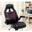 Chaise de bureau moderne et rembourrée à hauteur réglable pneumatique et pieds à roulettes