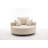 55" Wide Compression Swivel Round Pillow Back Sofa With Cotton Blend Upholstery Cushions Modern Comfy Lounge Seating-1788265066