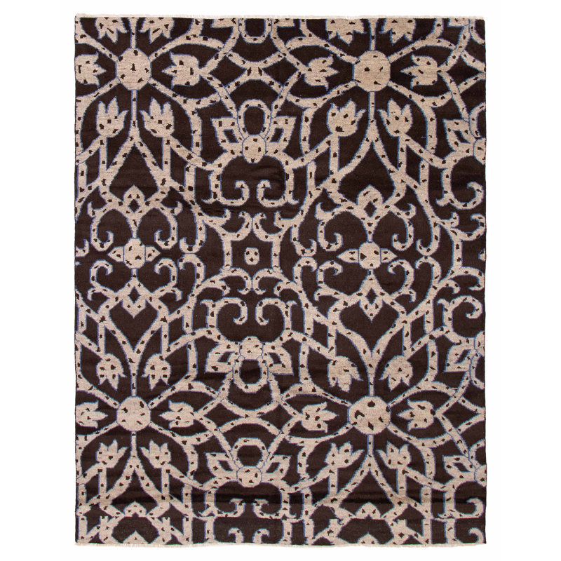 Tapis unique de forme rectangulaire Annee 7 pi 9 po x 10 pi 1 po Anneke