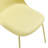 Kyoto Minimalist Industrial Stackable Plastic Dining Chair with Metal Leg, Quick Assembly, Suitable for Indoor and Outdoor Cafes and Restaurants (Set of 4)-823848049