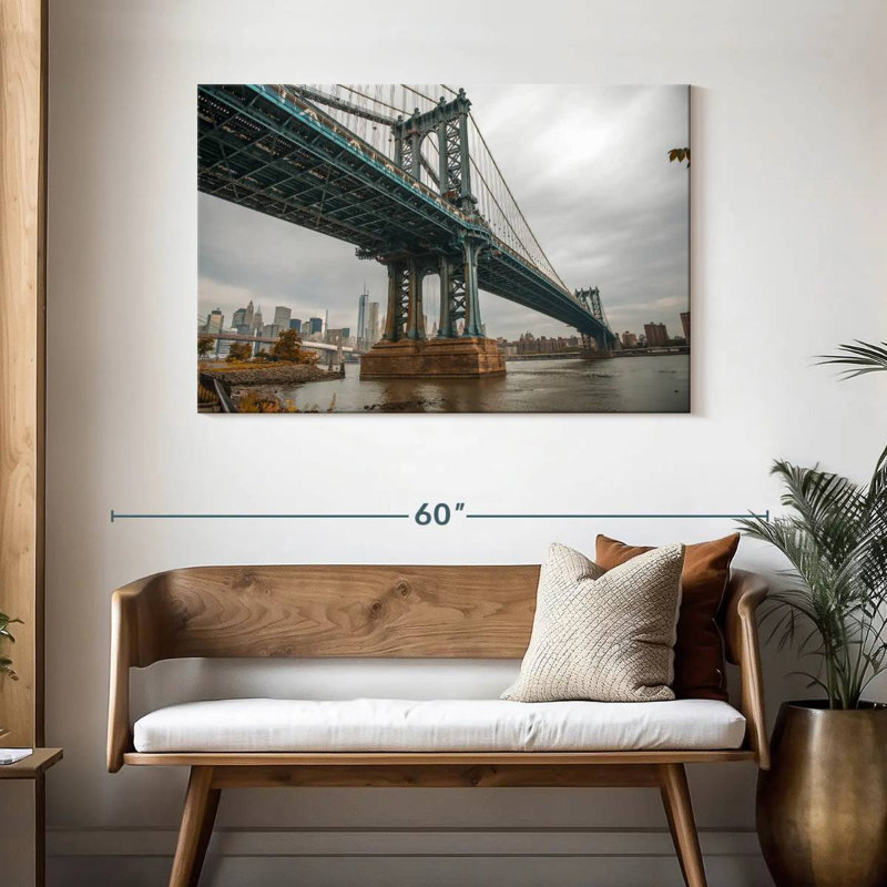 Couvert Manhattan Bridge NY, H 30 po x l 45 po
