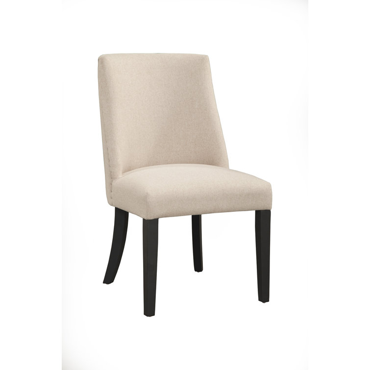 Upholstered Parson Chair in Cream