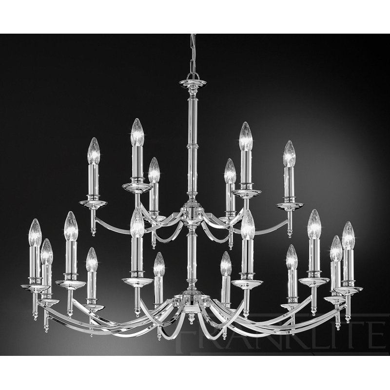 Petrushka 18 - Light Chandelier, Chrome