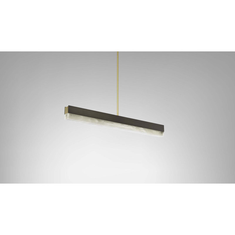 Artes 1 - Light Silvered Oxidised Brass LED Unique / Statement Pendant, Bronze
