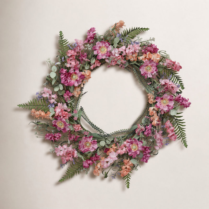 22" Spring Blossoms Wreath
