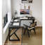 Bureau de coin en L en bois massif-607402711