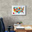 «Epic Graffiti» «Us Map» par Farida Zaman, art mural sur toile, 26 po x 18 po-1473121008