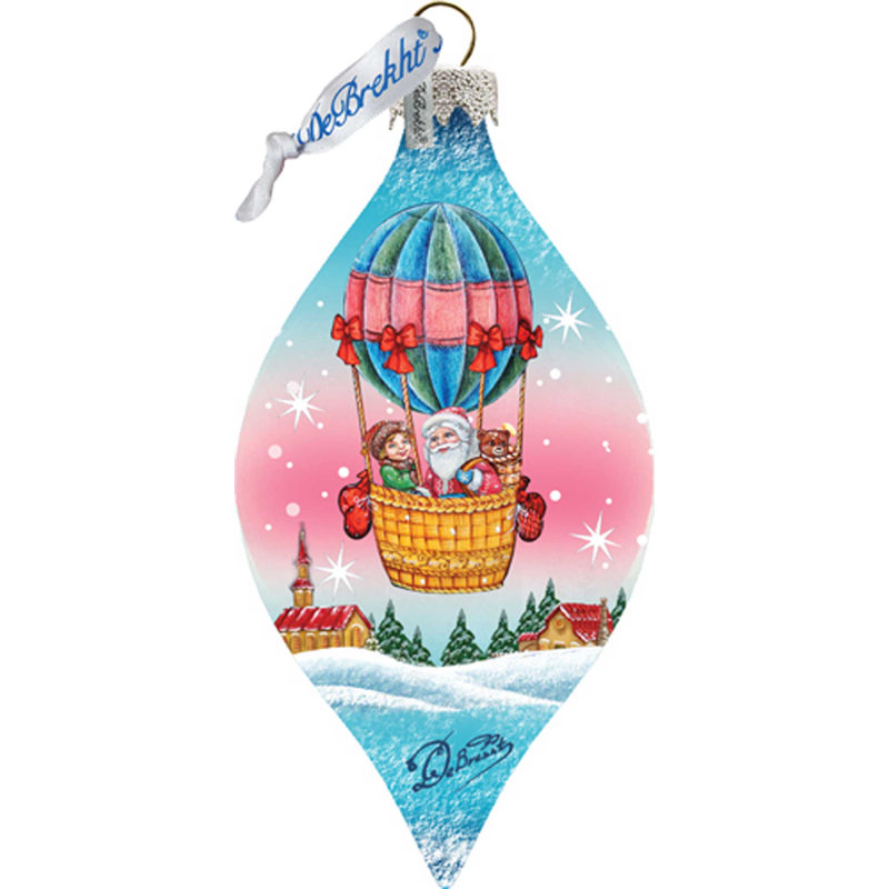 3.5'' Handmade Glass Finial Ornament