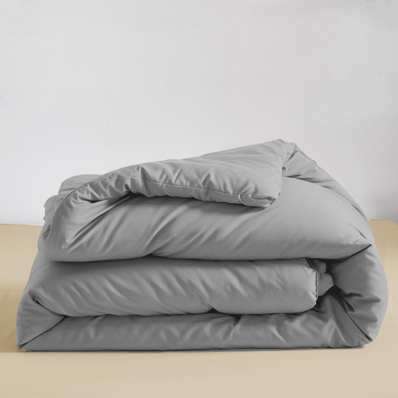 Solid Color Comforter Light Color 3 PCs Bedding Set Pure Color Bed Comforter Set, California King Comforter + 2 Pillowcases