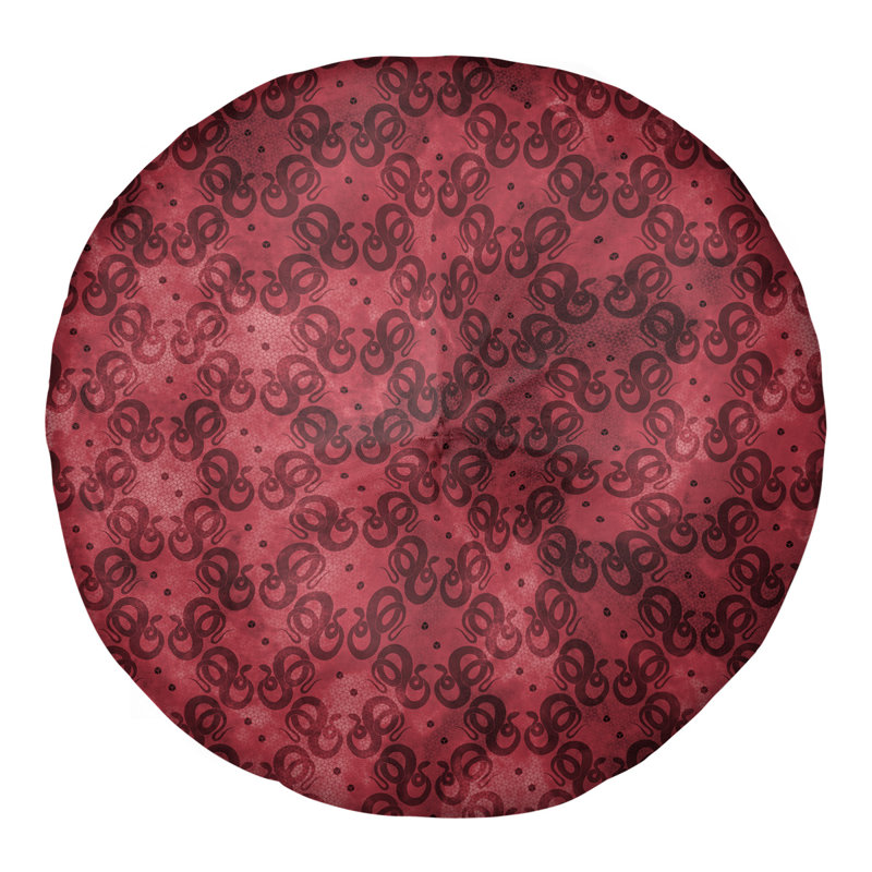 Coussin de sol Katelyn Elizabeth, 26 po x 26 po, Rouge