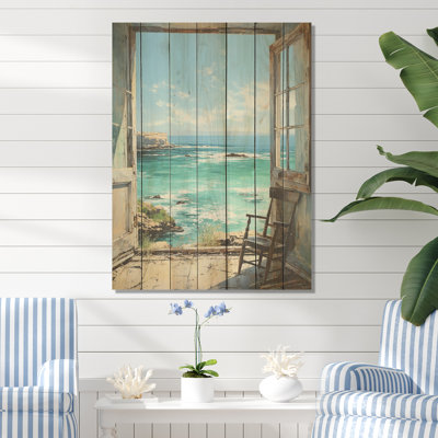 Sailors Ocean Windows Perspectives I - Fenêtres côtières sur bois