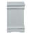 Louis Philippe III Platinum Finish Nightstand With Smooth Gliding Drawer And Durable Construction For Elegant Bedrooms