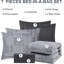 Ensemble d'édredon gris anthracite-113494196