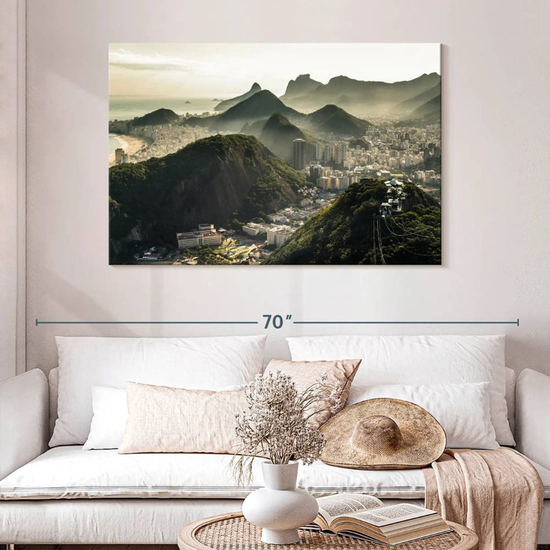 Ravi Mountain Civilization, 32" H x 48" W