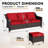 77'' Wide Wicker Outdoor Patio Sofa-117663903