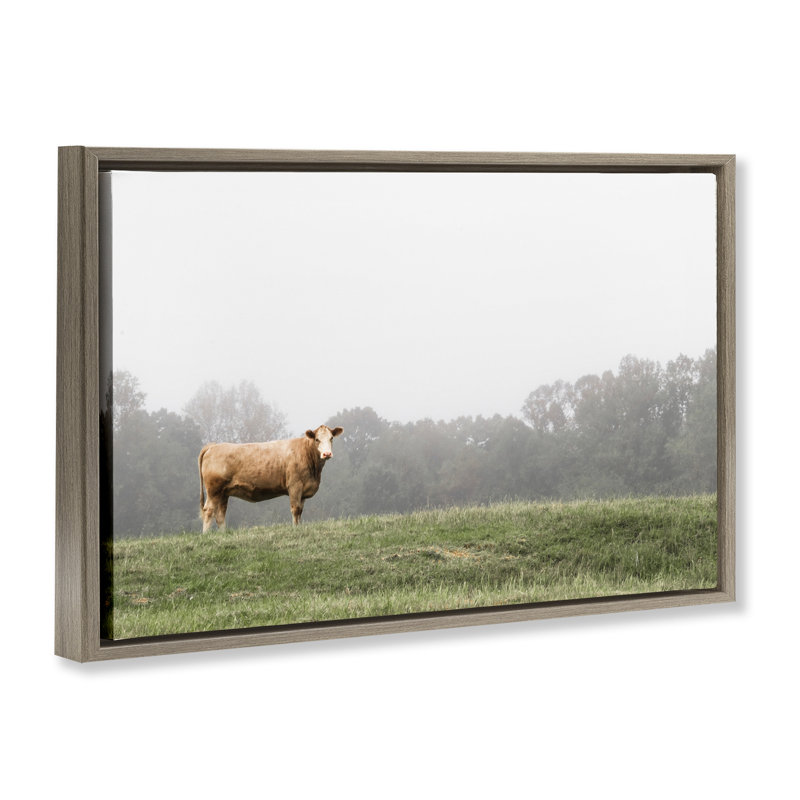 Cadre flottant Highland Grace, conception de J: L Design, H 21 po x l 31 po, Cadre flottant orme Montalcino