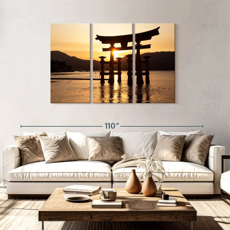 Sebbie Miyajima Torii Sunset, 48" H x 74" W