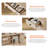 56" Spacious Vanity Desk With 5 Drawers, Charging Station, Rear Cabinet, Open Shelf, Beige, No Mirror-1614987090