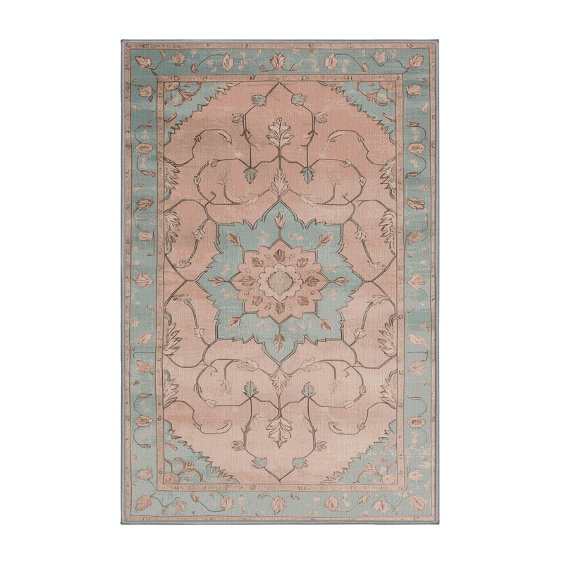 Tapis gris Afyon lavable à la machine, Rectangle 2 pi x 3 pi