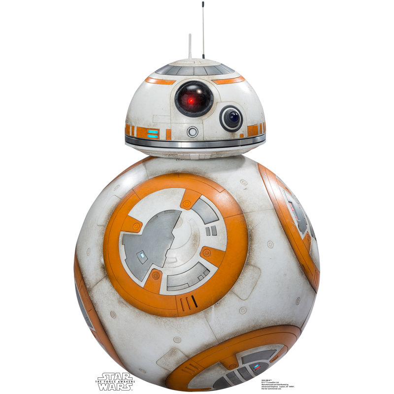 « star guerres épisode vii : the force réveils », découpé en carton bb-8