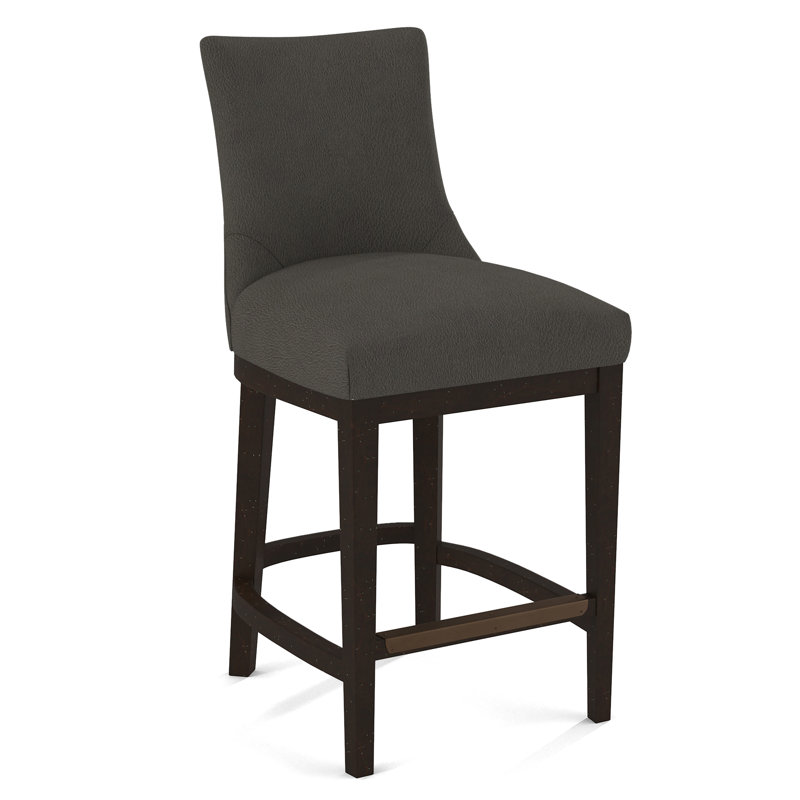 Upholstered Stool, Evolution Smokey, White