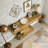 Wood Sofa Table Accent Table with Geometric Base-1395048185