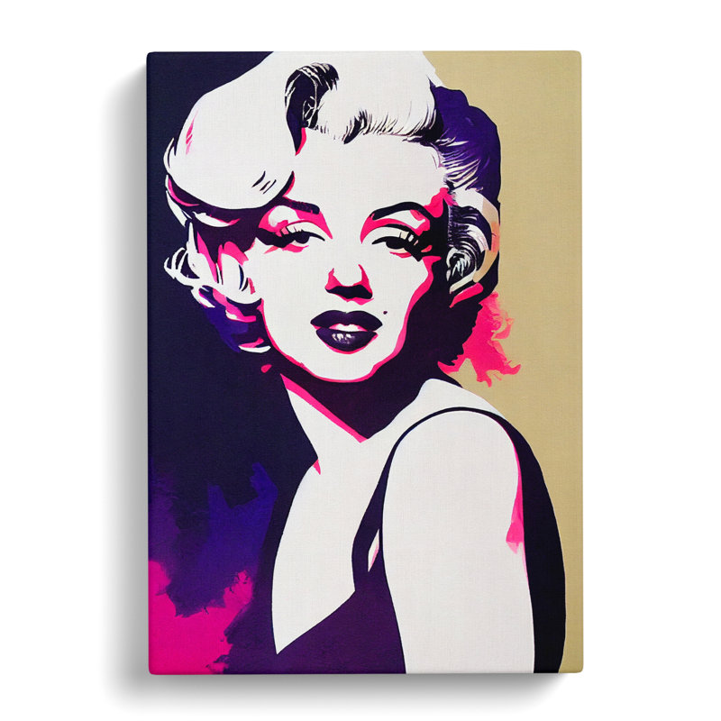 Marilyn Monroeed - Wrapped Canvas, 50cm H x 35cm W x 3cm D