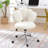 360°Swivel Height Adjustable,Swivel Chair,Teddy Fabric,Home Office Chair