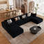 Canapé modulaire surdimensionné de 118 po avec repose-pieds modulaire avec repose-pieds 118 po, aucun assemblage requis-889234552-890423885