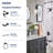 Matte black one-handle high arc bathroom faucet-113769173