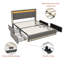 Upholstered Storage Bed with LED Headboard and Drawers-611722736-611722738