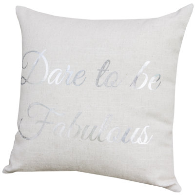  Dare to Be Fabulous Throw Pillow