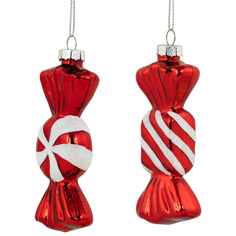4'' Starburst Glass Finial Ornament