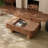 44'' Solid Wood Coffee Table With Storage Fluted Rectangle Coffee Table-1959801960