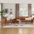 Ensemble de salon et de chaise d'appoint moderne rembourré et canapé 3 places, mobilier Mid-Century