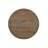 Brutus 47" Round Dining Table with Vintage Walnut Finish and Wheat Colored Base – Contemporary Four-Leg Design for Dining Rooms and Kitchens