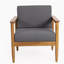 Fauteuil club en bois