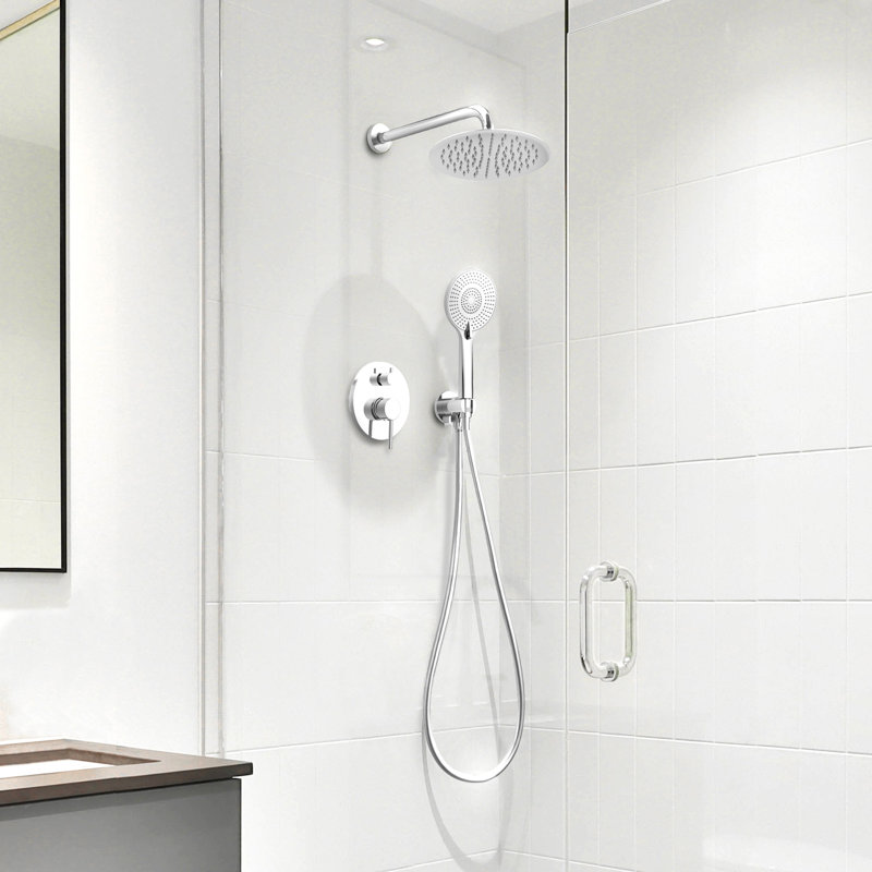 Shower Faucet with Rough in-Valve, Chrome