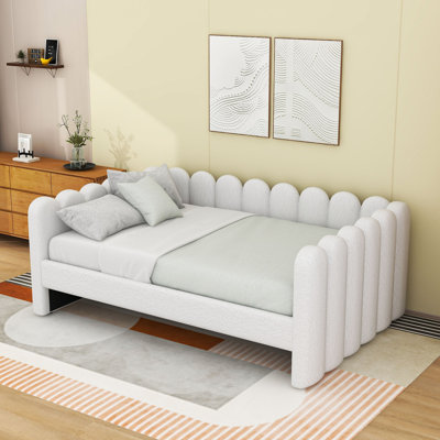 Upholstered Daybed with Slats